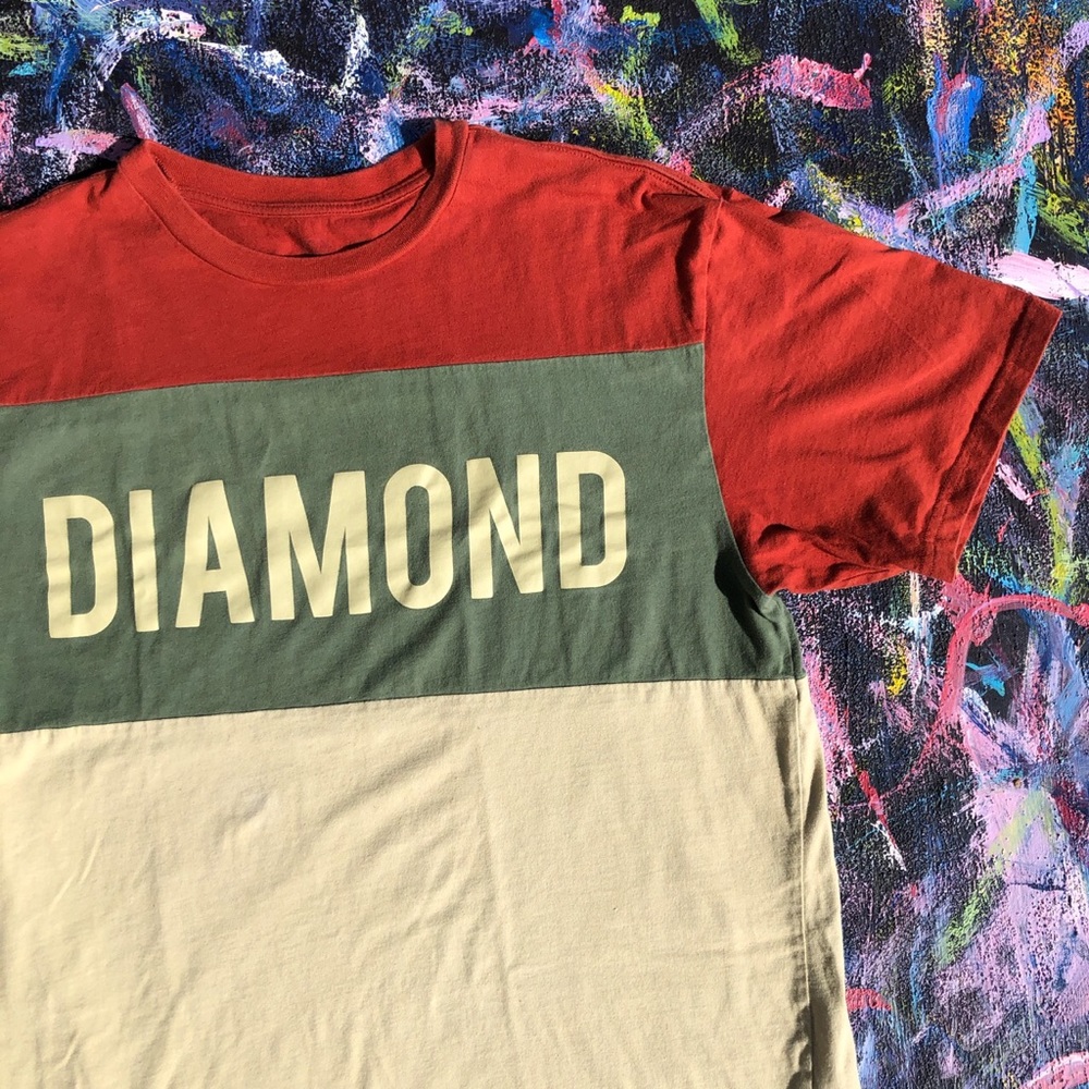 Diamond Supply Co. earthy colorblock tee